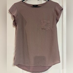 🐰🐰RW&Co Dusty Pink Short Sleeve Blouse